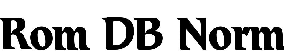Rom DB Normal Font Download Free